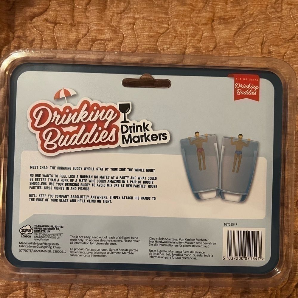 Drinking buddies bridal bridesmaid games nwt drink markers - Picture 2 of 2